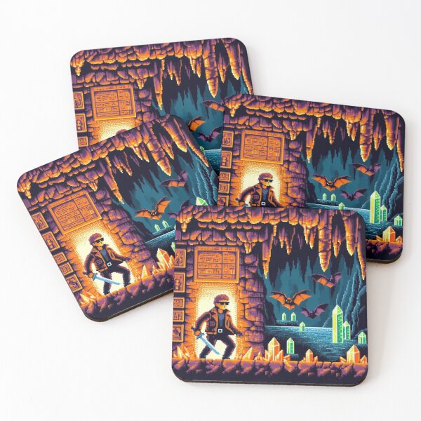 Item preview, Retro Gaming Art - Crystal Quest  designed and sold by Ace Shark.