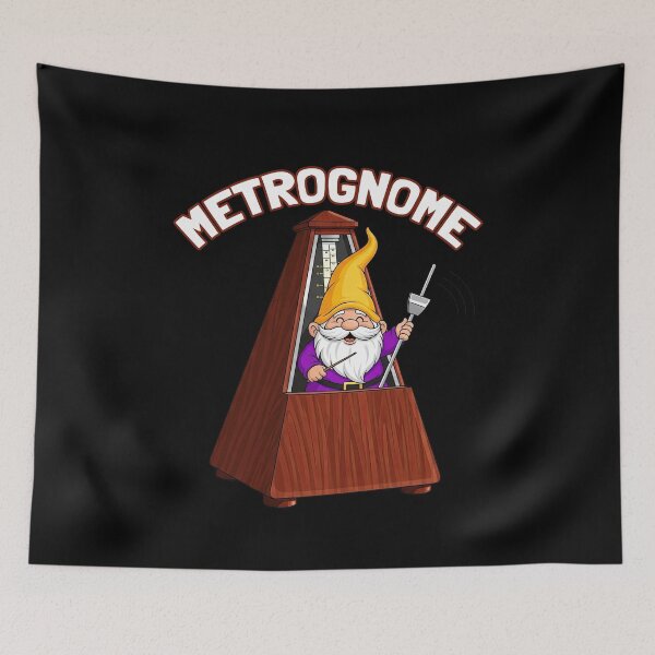 Item preview, Metrognome Funny Gnome Pun Christmas Music Humor designed and sold by elderberry.