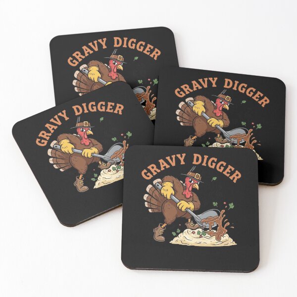 Item preview, Gravy Digger Funny Thanksgiving Turkey Pun Holiday Feast designed and sold by elderberry.