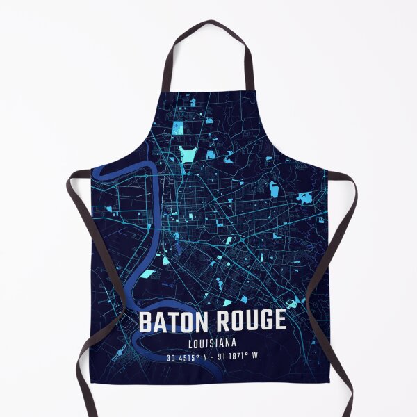 Item preview, Baton Rouge Midnight City Map designed and sold by HomeLivingCo.