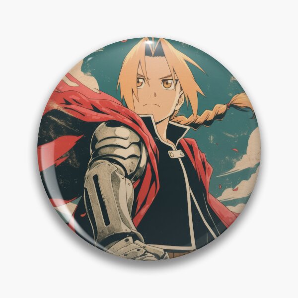 Item preview, Edward Elric Vintage Warned Poster  designed and sold by AnimeArsenalPrints.