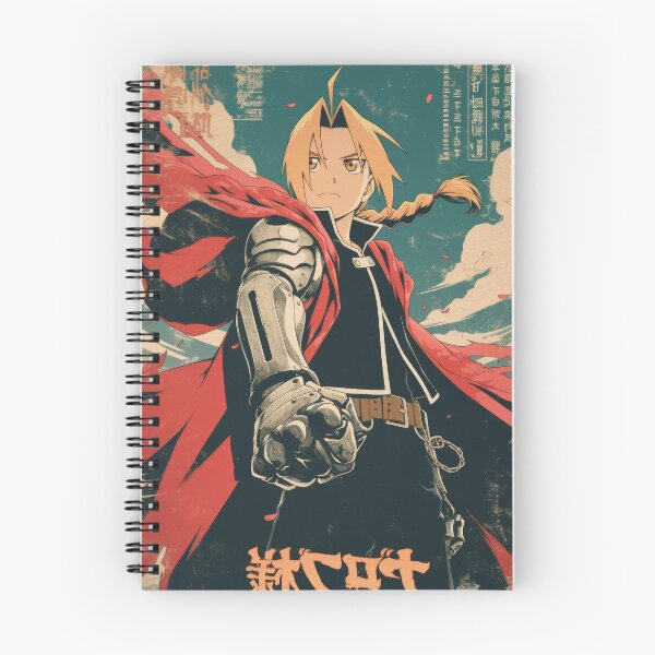 Item preview, Edward Elric Vintage Warned Poster designed and sold by AnimeArsenalPrints.