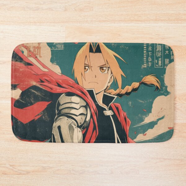 Artikelvorschau, Edward Elric Vintage Warnplakat entworfen und verkauft von AnimeArsenalPrints.