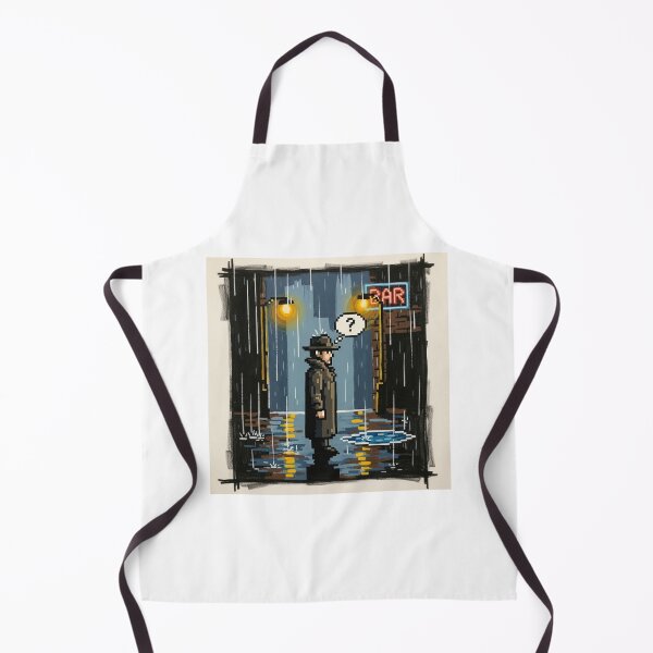 Item preview, Retro Noir Gaming Art - Rainy Night Interlude designed and sold by Ace Shark.