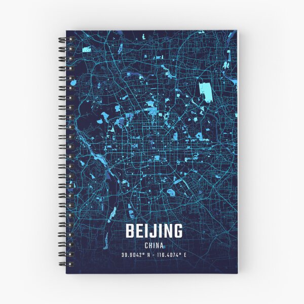 Item preview, Beijing Midnight City Map designed and sold by HomeLivingCo.