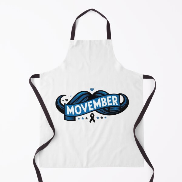 Item preview, Movember Mustache Awareness Sticker – Support Men’s Health & Prostate Cancer Awareness | Blue Ribbon Design designed and sold by ZACKLAB.