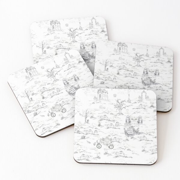 Item preview, Halloween Graveyard toile designed and sold by Fevered Artist.