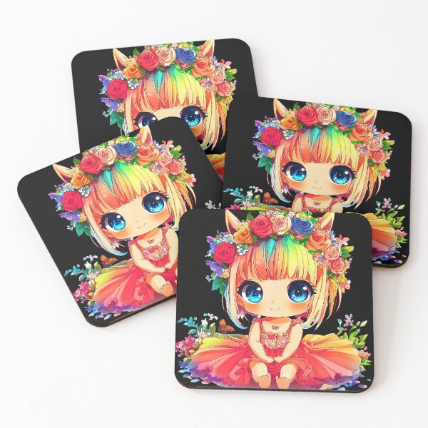 Item preview, Adorable Chibi Girl Ballerina In Tutu With Flowers designed and sold by DEC02.