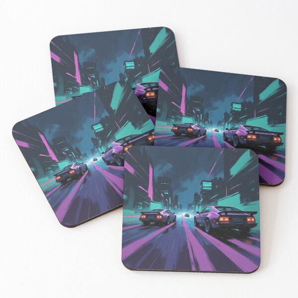 Item preview, Retro Racing Gaming Art - Night Run  designed and sold by Ace Shark.