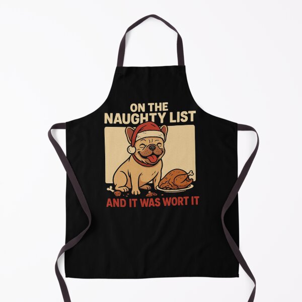 Item preview, French Bulldog Christmas On the Naughty List designed and sold by Meandmyshop.