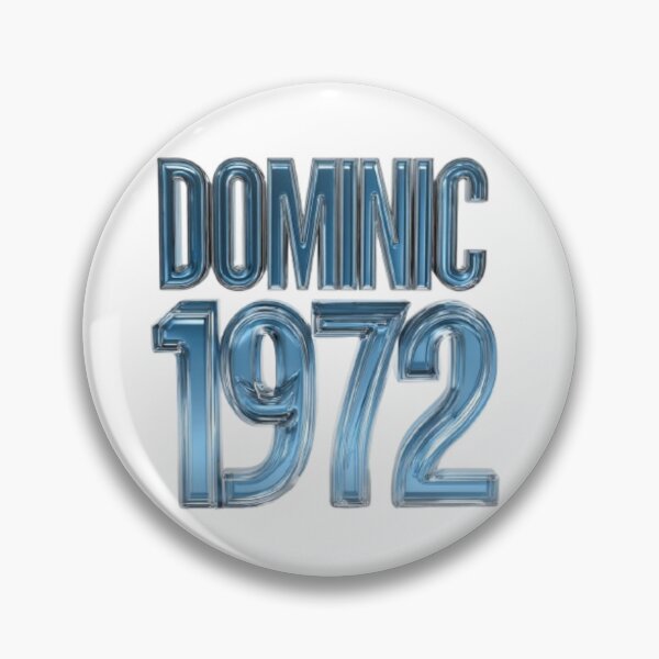 Aperçu de l'œuvre Dominik 1972 – Édition Puissance Chrome Bleu créée et vendue par AlexLineArt.