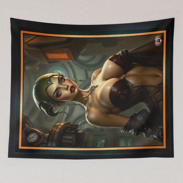Item preview, Unveiling The Enigmatic Lady Aeliana Volterra Mesmerizing AI Concept Art by Xzendor7 designed and sold by Xzendor7 Digital Art Creations.
