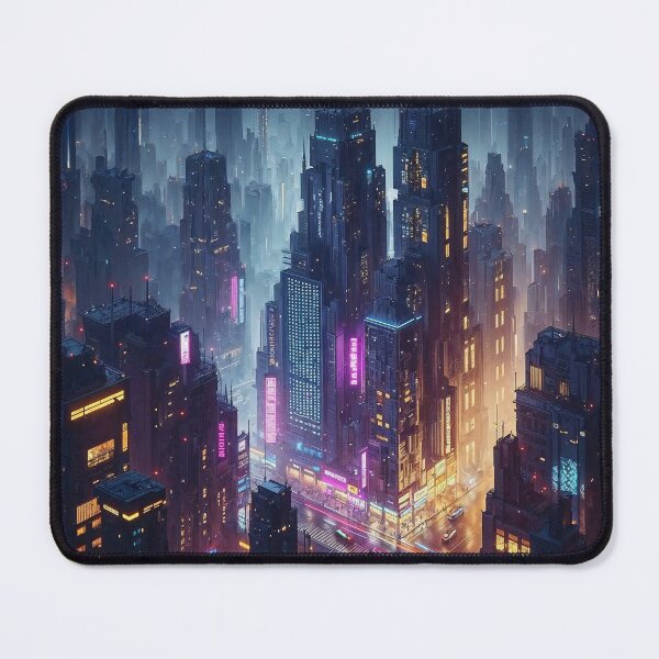 Item preview, Neon Cityscape at Night designed and sold by AI-Agent-Zero.