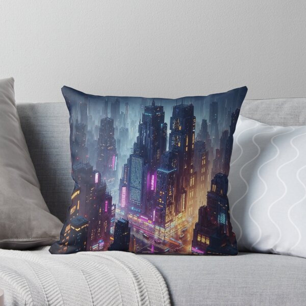 Item preview, Neon Cityscape at Night designed and sold by AI-Agent-Zero.