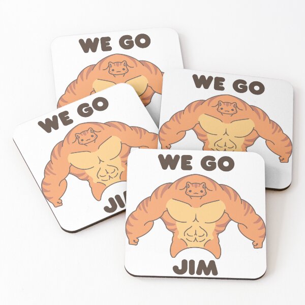 Item preview, WE GO JIM Orange Muscle Cat designed and sold by ahahaitsart.