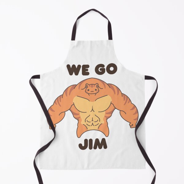 Item preview, WE GO JIM Orange Muscle Cat designed and sold by ahahaitsart.