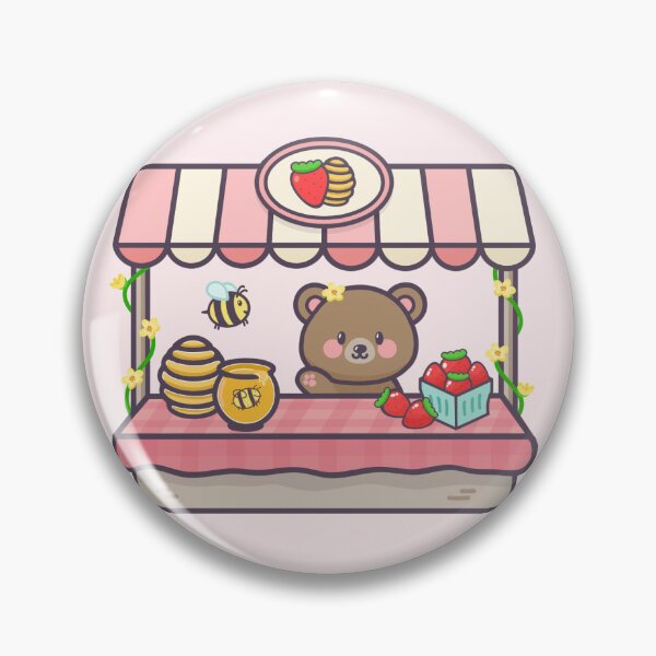 Item preview, Beary Cute Strawberry Honey Farm Stand designed and sold by arcaneskye.