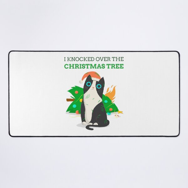 Item preview, Christmas Cat I Knocked Over The Christmas Tree designed and sold by WolfmanProphecy.