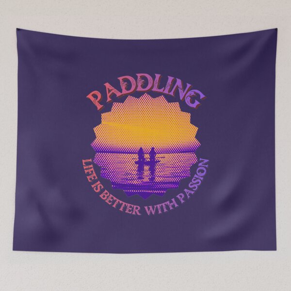 Item preview, Paddling Life Is Better With Passion - Sunset Sup Board designed and sold by RaniaMaay.