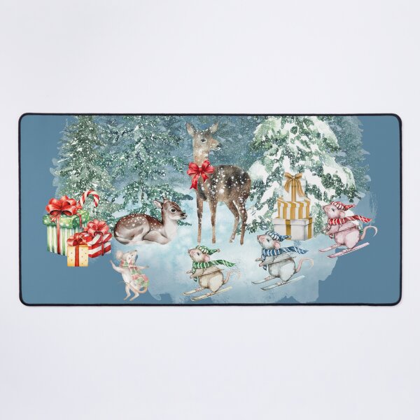 Item preview, It's the Most Wonderful Time of the Year Let it Snow Winter Wildlife Woodland Christmas Animals designed and sold by Forevermore.