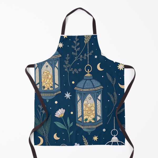 Item preview, Blue lanterns glowing with coins and lucky clovers designed and sold by Lucky 777.