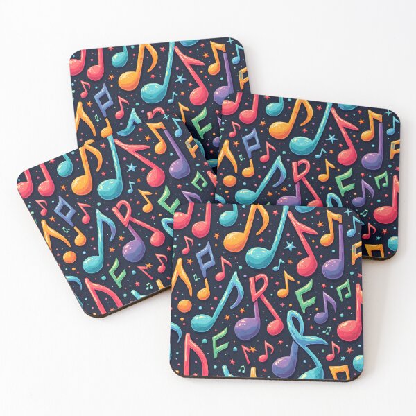 Item preview, Beautiful Colorful Musical Notes Patern designed and sold by BDLdesigns.