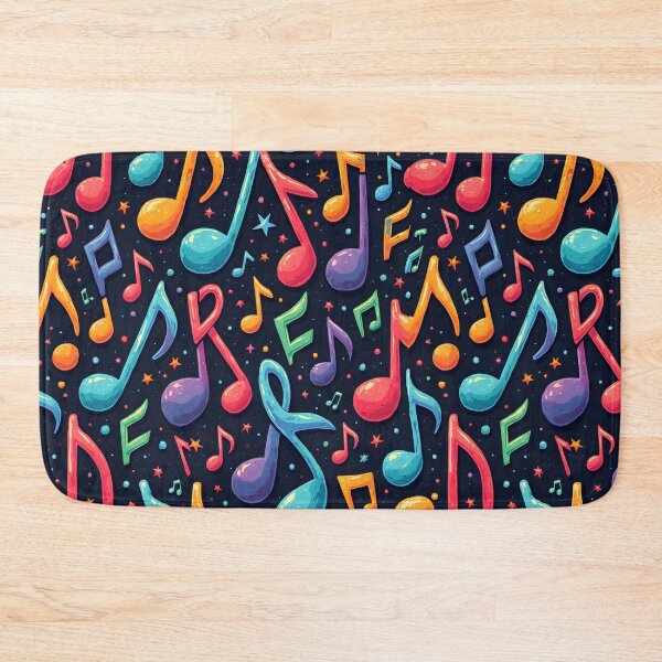 Item preview, Beautiful Colorful Musical Notes Patern designed and sold by BDLdesigns.