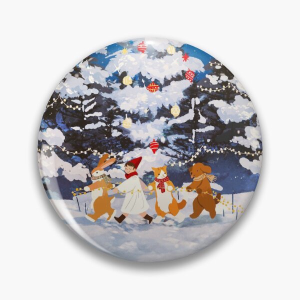 Item preview, Christmas Forest Parade Cozy Winter Scene designed and sold by Oniyasha.