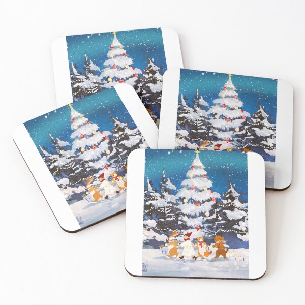 Item preview, Christmas Forest Parade Cozy Winter Scene designed and sold by Oniyasha.