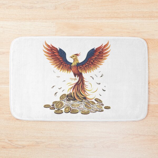 Item preview, Phoenix rising from coins  designed and sold by Lucky 777.