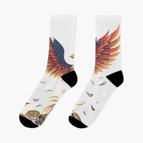 Item preview, Phoenix rising from coins  designed and sold by Lucky 777.