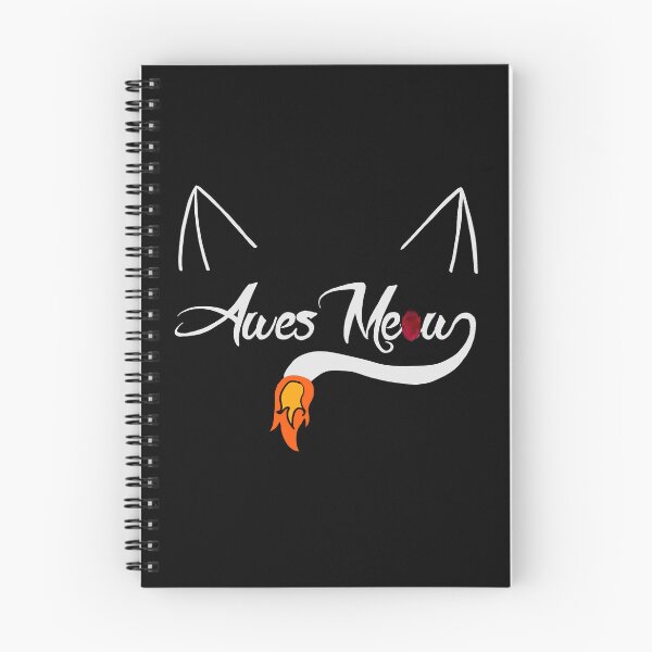 Item preview, white version of awes meow logo designed and sold by awesmeow.