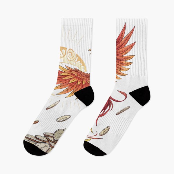 Item preview, Phoenix rising from coins  designed and sold by Lucky 777.