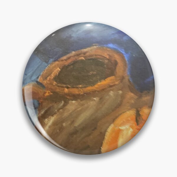 Artikelvorschau, Obst und Teekanne auf blauem Hintergrund entworfen und verkauft von CPearson76.