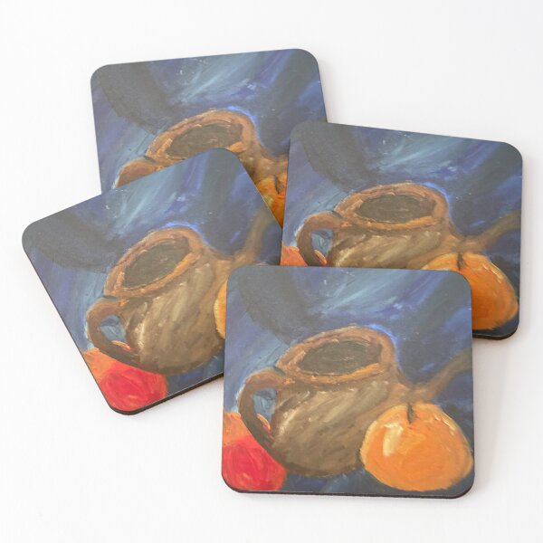 Item preview, Fruit and Tea Pot on Blue designed and sold by CPearson76.