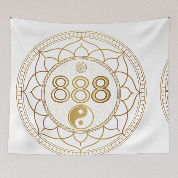 Item preview, Gold number 888 with yin-yang  designed and sold by Lucky 777.