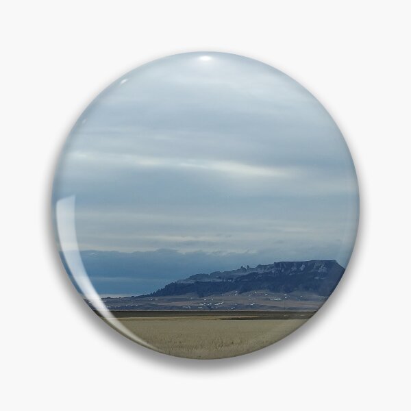 Item preview, Crown Butte in a Vast Prairie with Distant Mountains designed and sold by Vivar Photo.