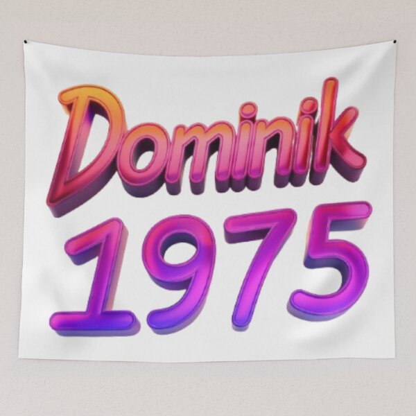 Artikelvorschau, Dominik 1975 – Neon Retro Edition entworfen und verkauft von AlexLineArt.