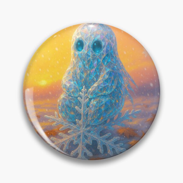 Item preview, Winter's First Glow on a Snowflake 雪の結晶に輝く冬の光 designed and sold by CamillaCreation.