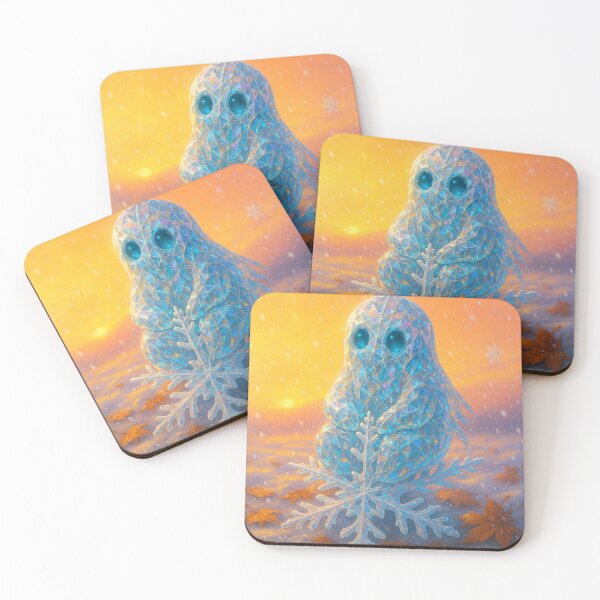 Item preview, Winter's First Glow on a Snowflake 雪の結晶に輝く冬の光 designed and sold by CamillaCreation.