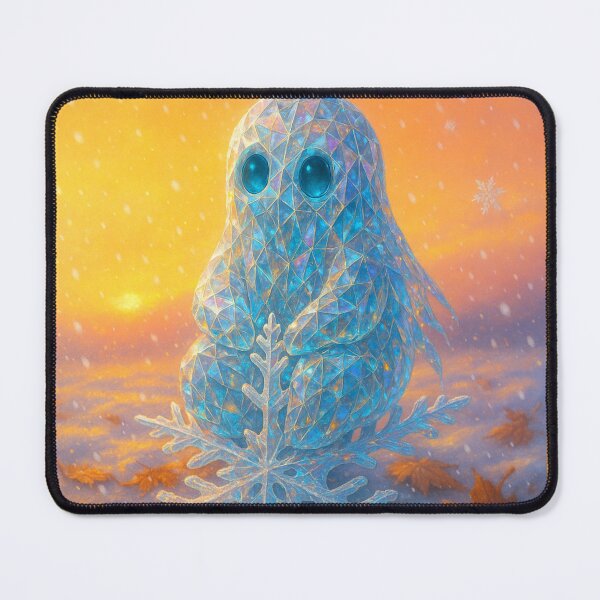 Item preview, Winter's First Glow on a Snowflake 雪の結晶に輝く冬の光 designed and sold by CamillaCreation.