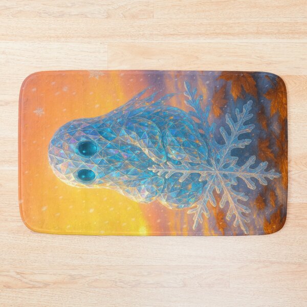 Item preview, Winter's First Glow on a Snowflake 雪の結晶に輝く冬の光 designed and sold by CamillaCreation.
