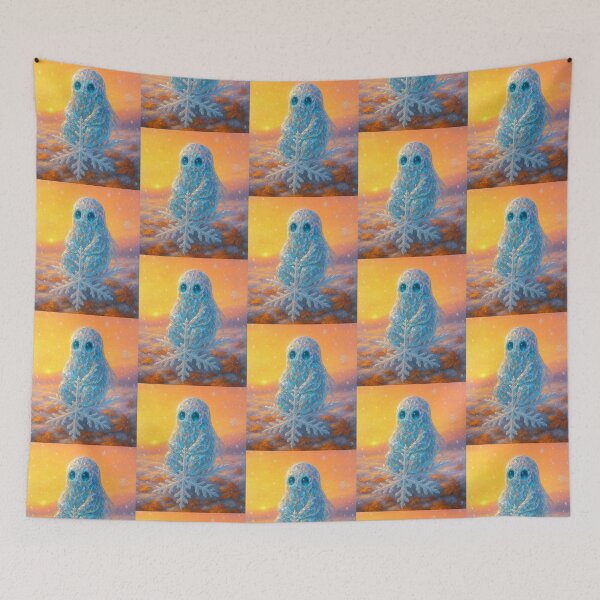 Item preview, Winter's First Glow on a Snowflake 雪の結晶に輝く冬の光 designed and sold by CamillaCreation.