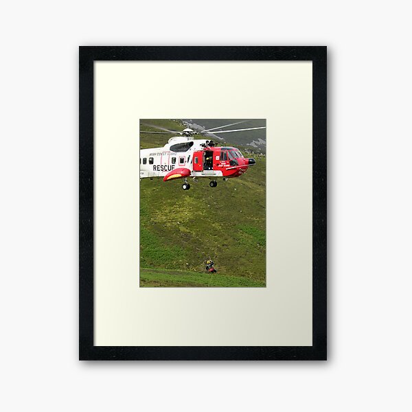 Mountain Rescue Framed Art Print