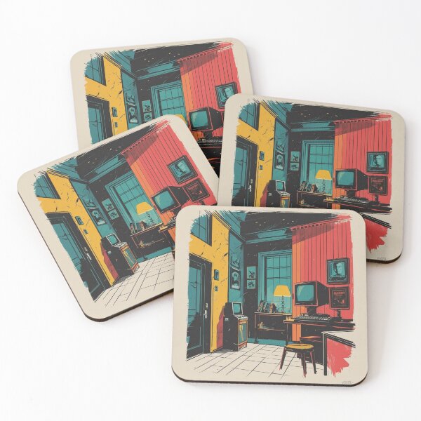 Item preview, Retro Espionage Gaming Art - Covert Quarters  designed and sold by Ace Shark.