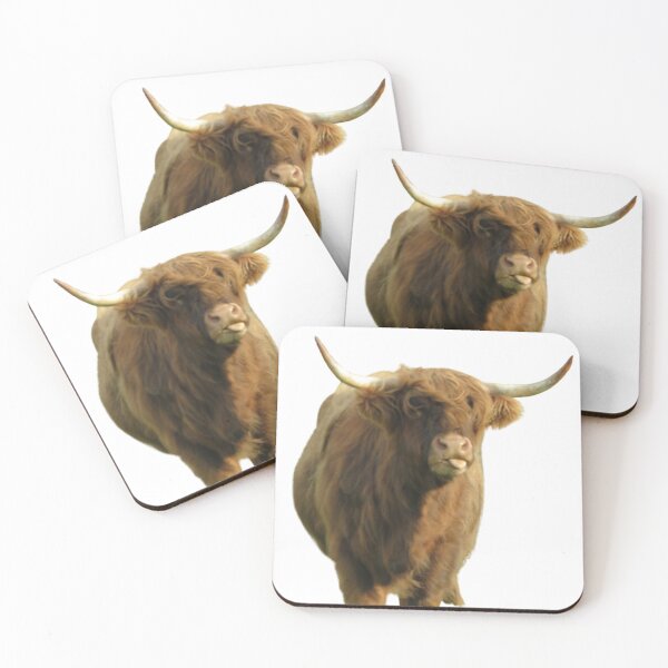 Item preview, Highland Cow sticking out tongue designed and sold by SnapsBySara.