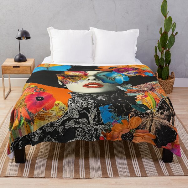 Item preview, Whimsical Pop Art Female With Flowers And Butterflies designed and sold by DEC02.
