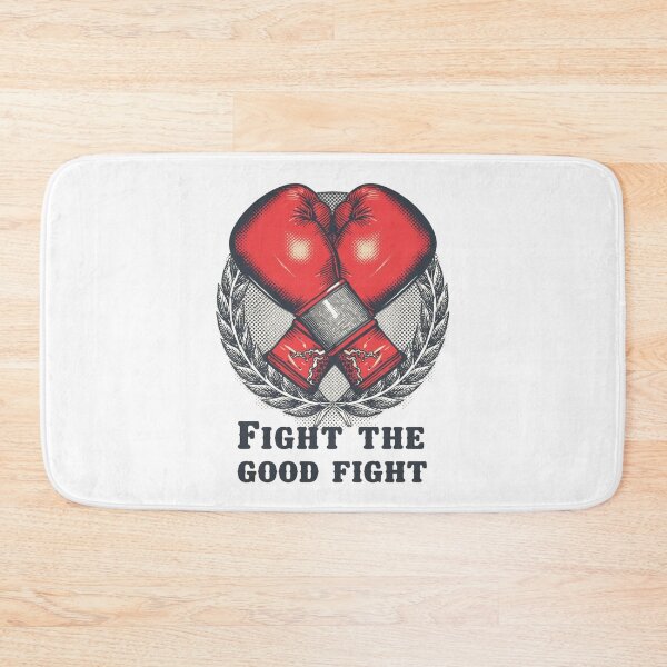 Item preview, Vintage Boxing Gloves Laurel Wreath - Fight the Good Fight Inspirational Design designed and sold by Tucker-Art.