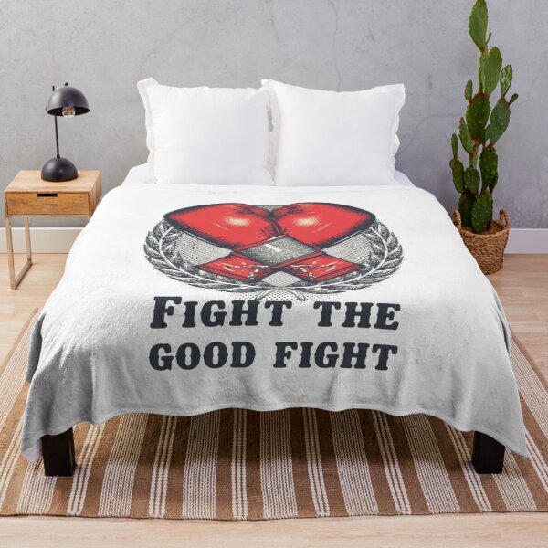 Item preview, Vintage Boxing Gloves Laurel Wreath - Fight the Good Fight Inspirational Design designed and sold by Tucker-Art.