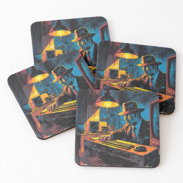 Item preview, Retro Espionage Gaming Art - Midnight Intel  designed and sold by Ace Shark.
